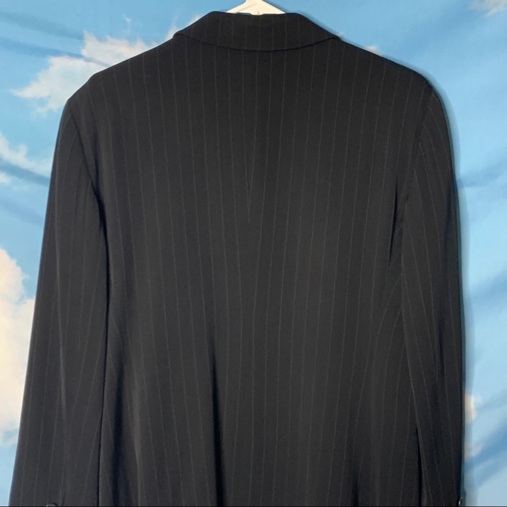 Emporio Armani- Black Jacket w/Pinstripes - Picture 6 of 10